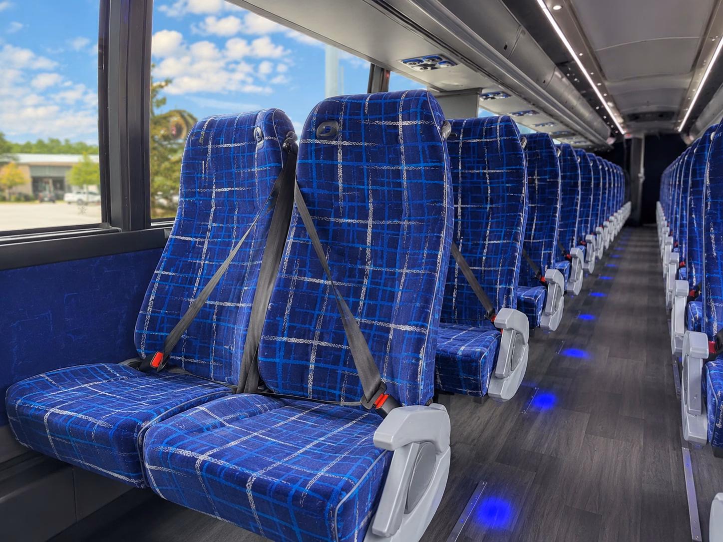 layton charter bus rental interior
