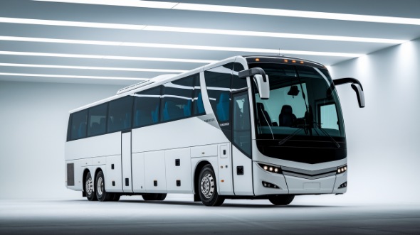 54 passenger charter bus logan