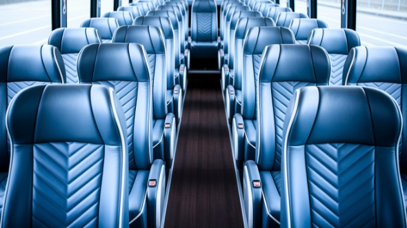 boise 54 passenger charter bus interior