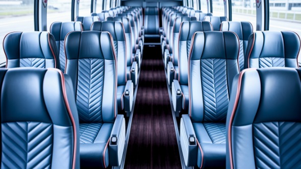 boise 55 passenger charter bus interior